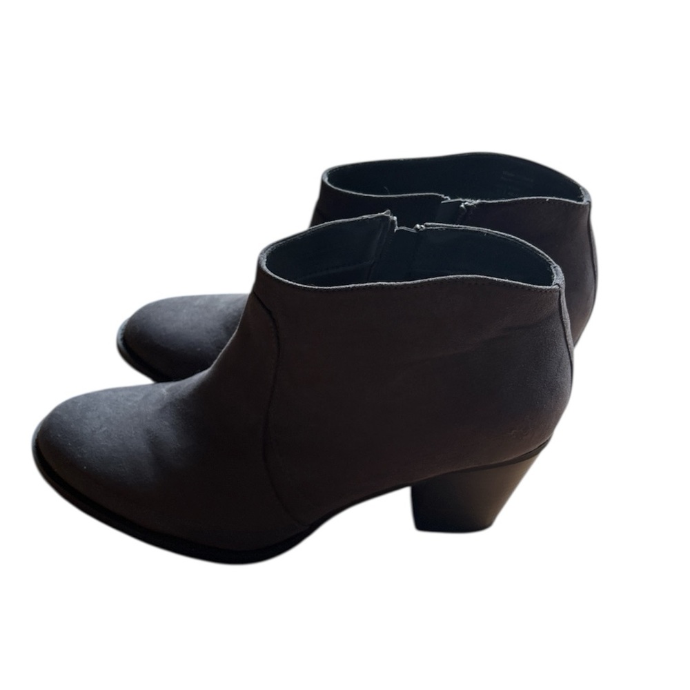 Classic Gray Suede Ankle Boots